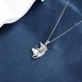wholesale 925 Sterling Silver Hedgehog Pendant Necklace with Chain - Gifts for Women-0-3