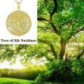 wholesale 14K Gold Sterling Silver Jade Tree of Life Necklace for Women-0-94