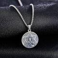 wholesale 925 Sterling Silver Pentagram Baphomet Pendant Protection Amulet Necklace for Men Women Gifts -0-2