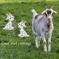 wholesale 925 Sterling Silver Goat Animal Stud Earrings for Women Girls Gifts Jewelry Accessories-0-4
