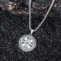 wholesale 925 Sterling Silver Compass Necklace Pendant - Graduation  for Men & Women -0-3