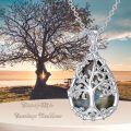 wholesale 925 Sterling Silver Labradorite Tree of Life Pendant Necklace-0-5
