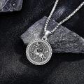 wholesale 925 Sterling Silver Sagittarius Constellation Pendant Necklace Zodiac s for Women and Men-0-1