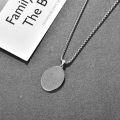 wholesale 925 Sterling Silver Saint Gerard Protection Amulet Necklace for Men with 2.5mm 22+2 Rolo Chain -0-3