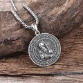 wholesale 925 Sterling Silver Saint Patrick Medal Pendant Necklace for Men & Women-0-1