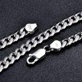 wholesale Sterling Silver Cuban Link 5mm 7mm Curb Chain Bracelet for Men Women-0-2