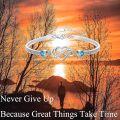 wholesale 925 Sterling Silver Blue Crystal Infinity Heart Bracelet with Engraved Message - 7 to 8.6 Adjustable Size  for Women-0-5