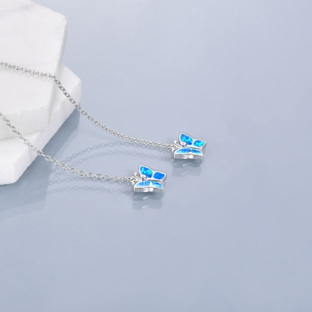 Butterfly Dangle Drop Earrings in 925 Sterling Silver Jewelry Gifts for Women-3