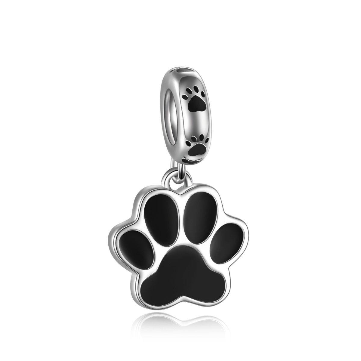 Sterling Silver Dog Bead Charm-1