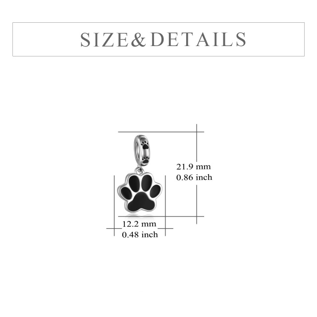 Sterling Silver Dog Bead Charm-4