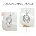 wholesale 925 Sterling Silver Swirl Heart Pendant Necklace With Chain For Women-0-6