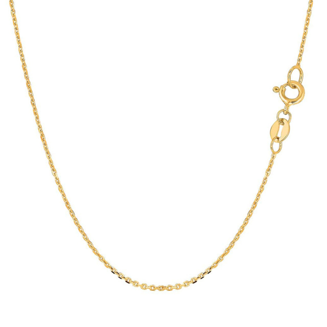 18K Gold Cable Chain Necklace-2
