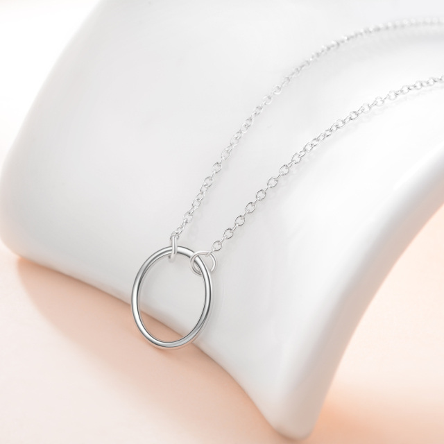 Sterling Silver Round/Spherical Metal Choker Necklace-3