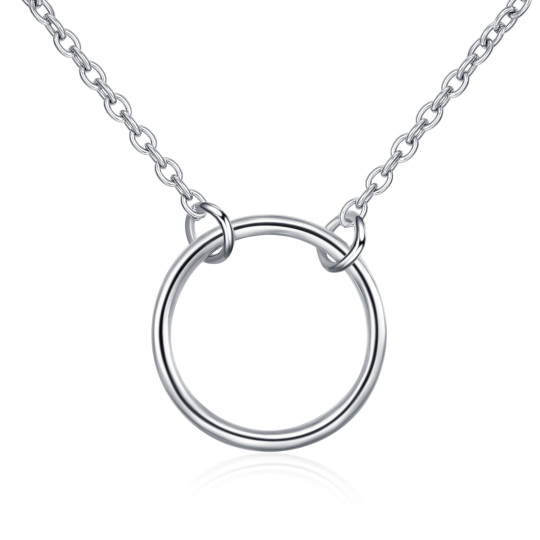 Sterling Silver Round/Spherical Metal Choker Necklace