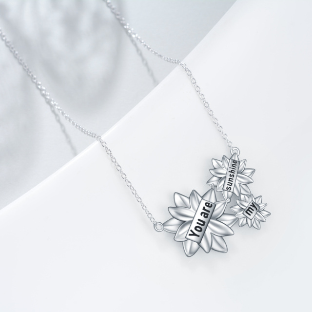 Sonnenblumen-Halskette mit Opal-Anhänger, Halskette, Geschenke für Frauen-3