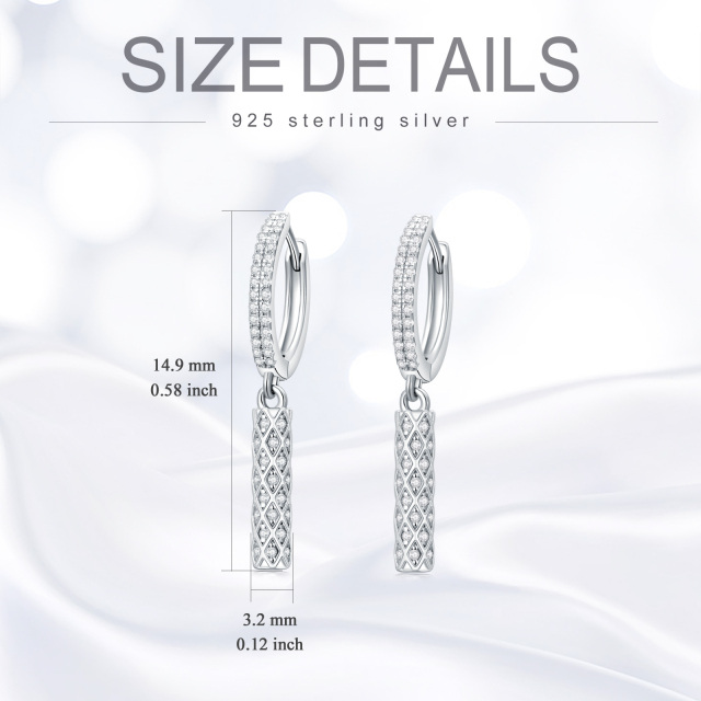 Brincos femininos de prata esterlina S925 para mulheres-4