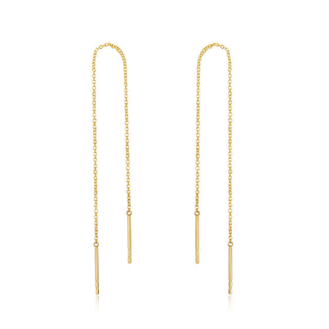 Boucles d'oreilles pendantes en or 14K-1