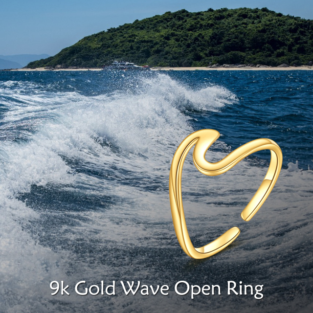 9K Gold Spray Ring-4