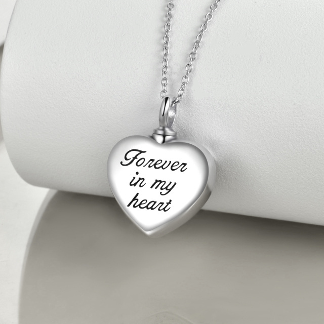 Plata de ley Árbol de la Vida Corazón Personalizado Foto Relicario Urna Collar para cenizas-4