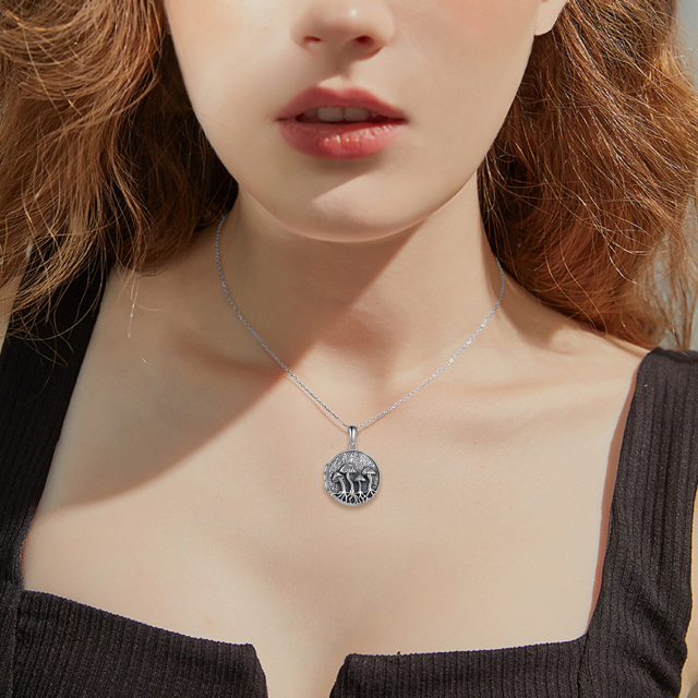Sterling Silver Mushroom Personalized Photo Locket Necklace-2