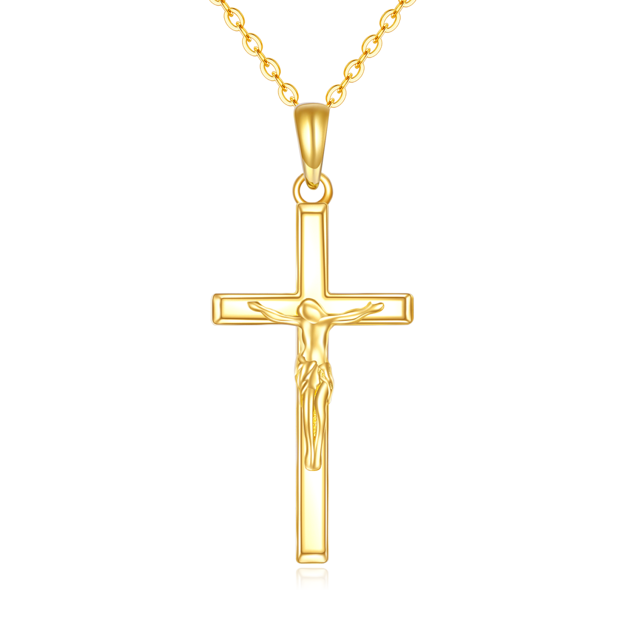 Collar Cruz de Oro 14K-3