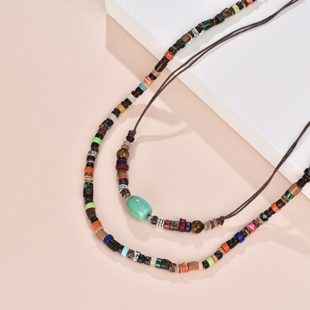 Turquoise Layered Necklace-4