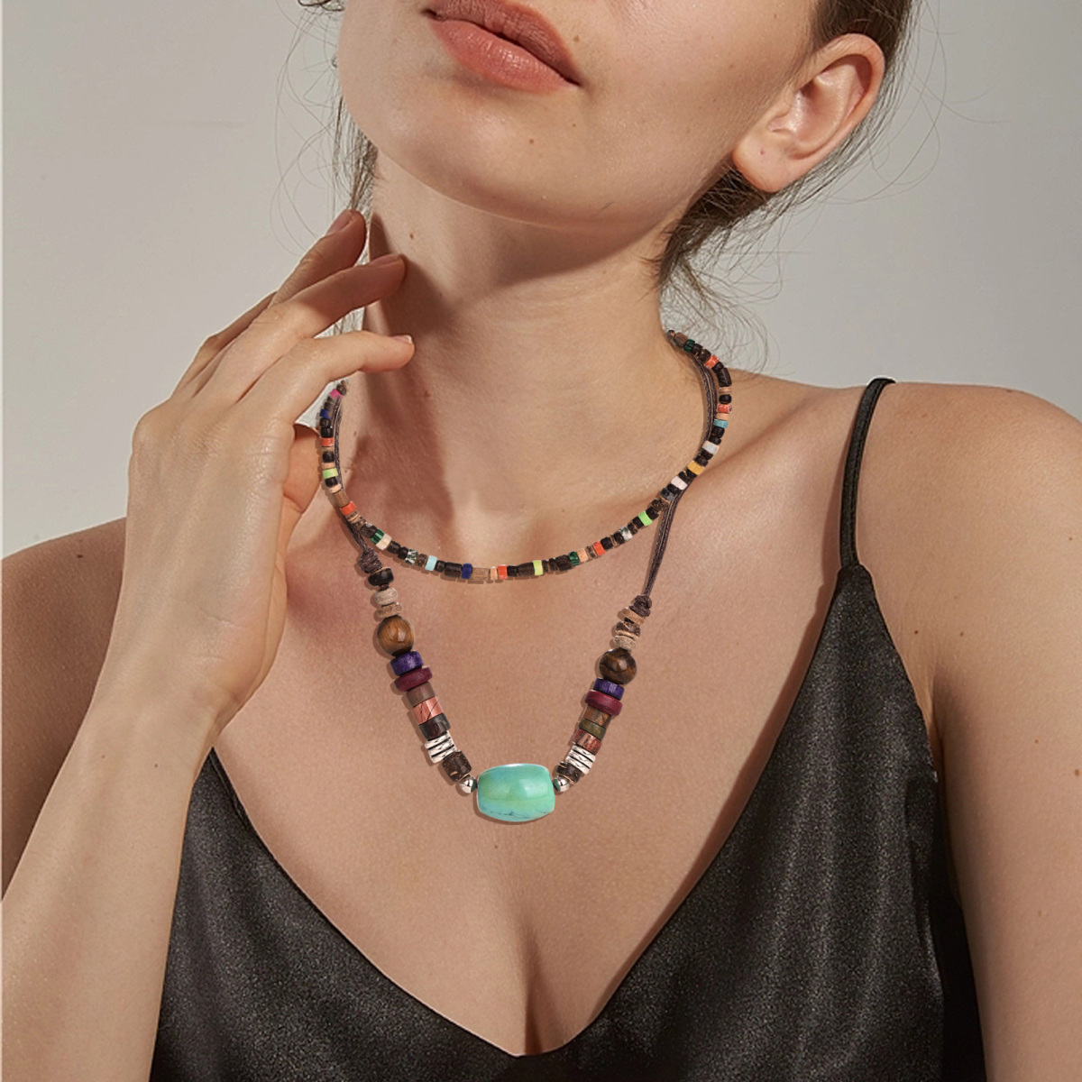 Turquoise Layered Necklace-2