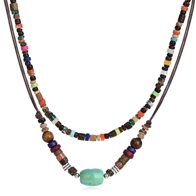 Turquoise Layered Necklace-1