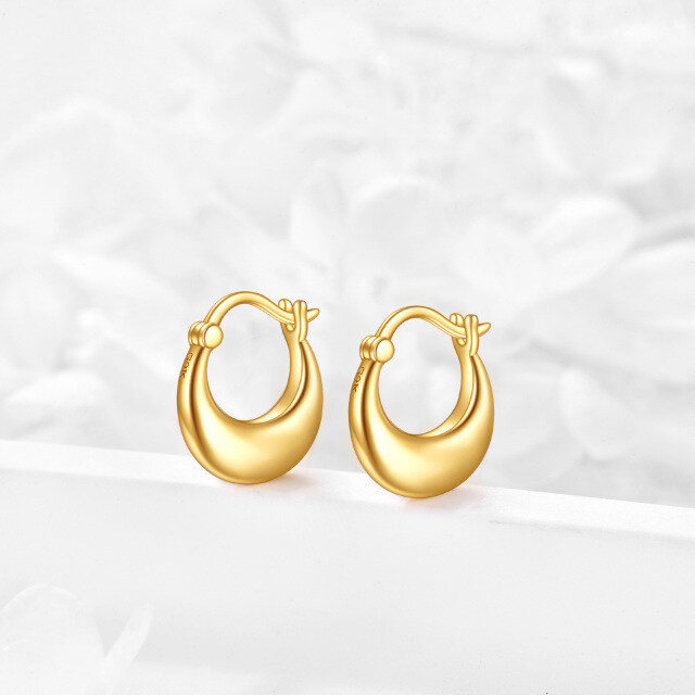 9K Gold Drop Earrings-2