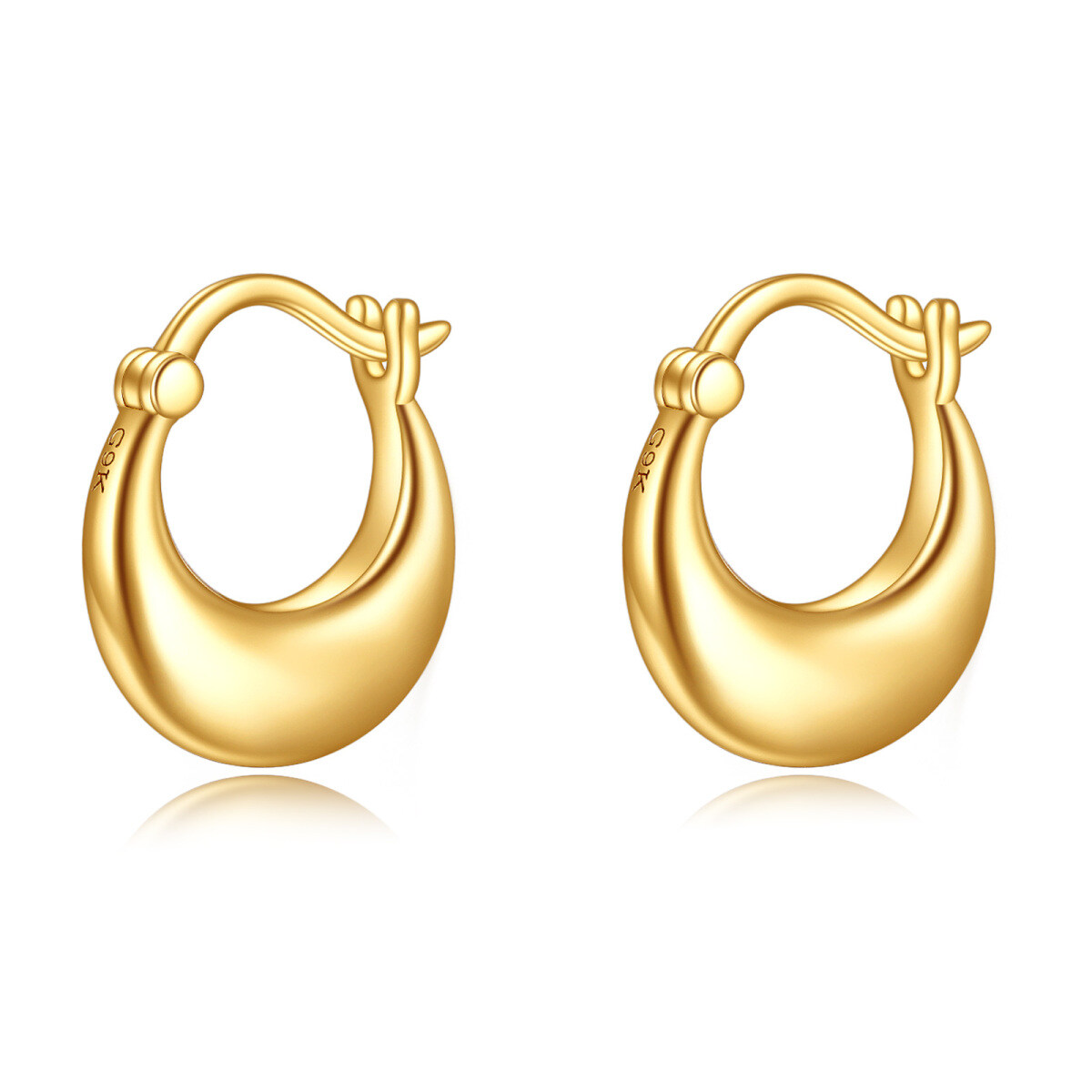 9K Gold Drop Earrings-1