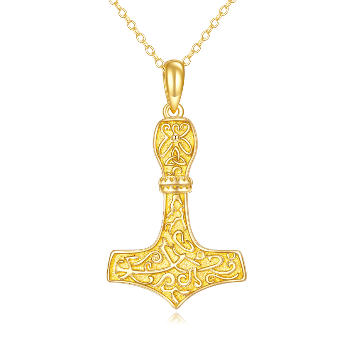 Collier à pendentifs en or 10K Thor's Hamme-1