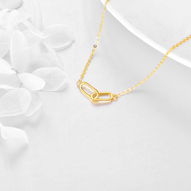 14K Gold Infinity Symbol Pendant Necklace-3