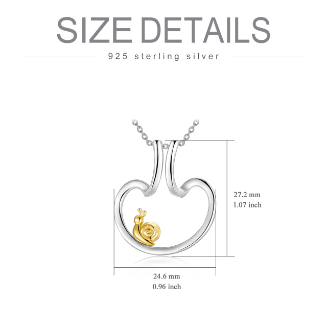 Collier pendentif coeur en argent sterling-4