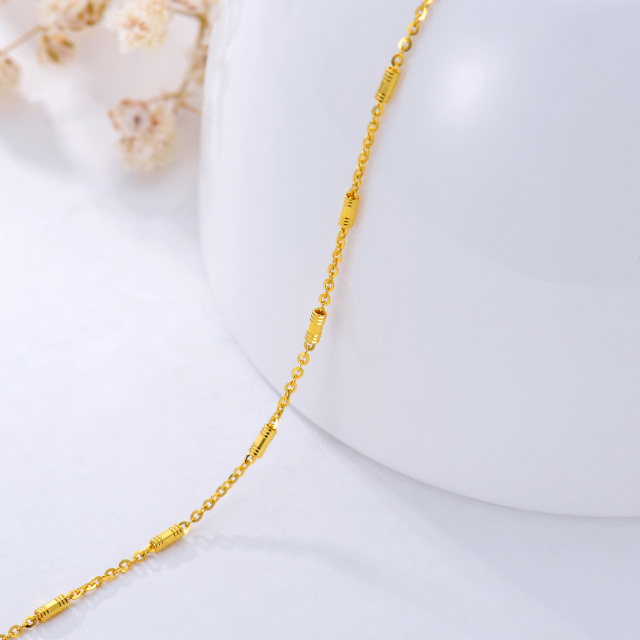 18K Gold Chopin Chain Necklace-2