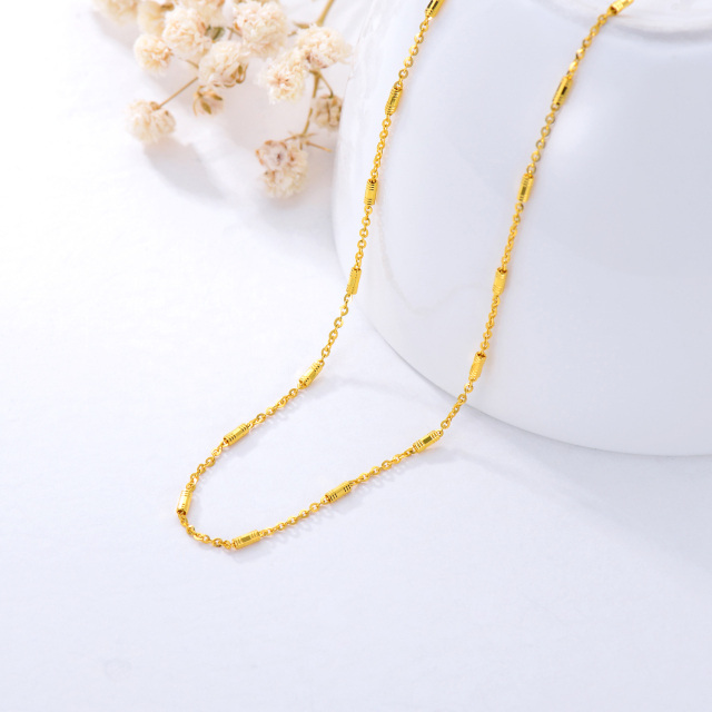 18K Gold Chopin Chain Necklace-1