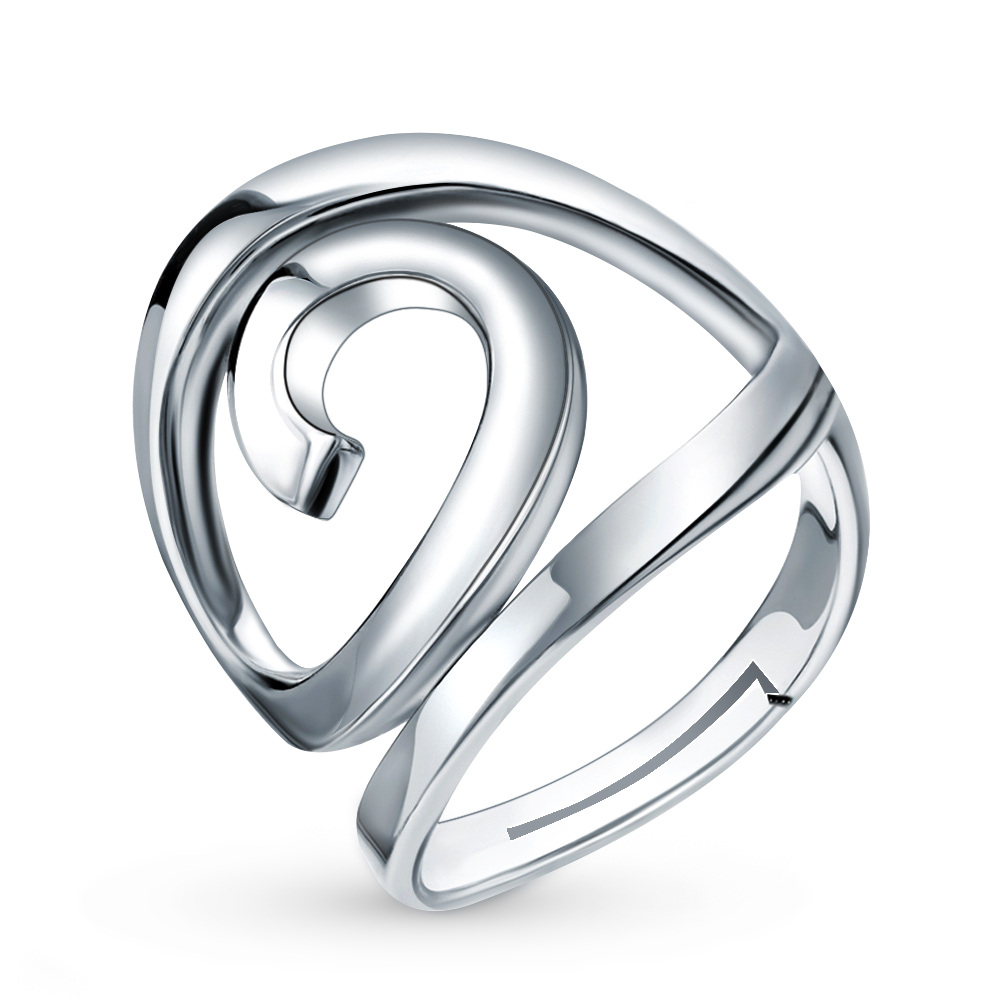 Bague ouverte en argent sterling-1