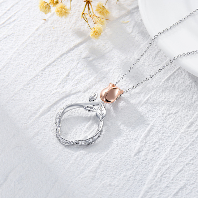 Anel titular colar prata esterlina casamento noivado anel keeper colar-3