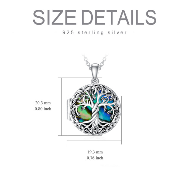 Sterling Silver Personalized Photo Locket Necklace-4