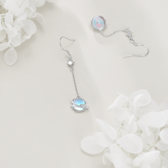 925 Sterling Silver Planet Earrings as Gifts for Women Girls-2