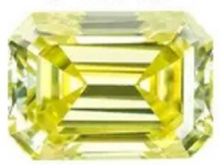 Lemon Yellow Emerald Chimosang Diamond-Stone carat: 1 Stone size: 5*7