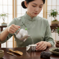 wholesale 925 Sterling Silver Elegant Hand-Hammered Silver Teapot Featuring Twin Carp and Jade Accents - Handicraft-0-2
