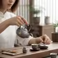 wholesale Pure 999 Fine Silver Exquisite Handcrafted Silver-Tone Teapot with Detailed Mountain Relief and Shimmering Accents - Handicraft-0-2