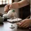 wholesale Pure 999 Fine Silver Ornate Hand-Carved Silver Teapot with Rosewood Handle and Green Jade Accent - Handicraft-0-1