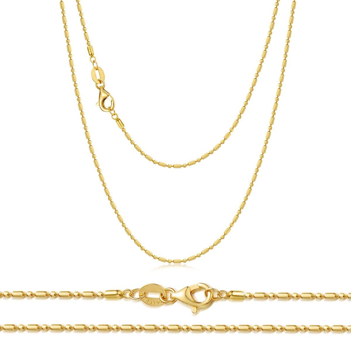 18K Gold Chain Necklace-1