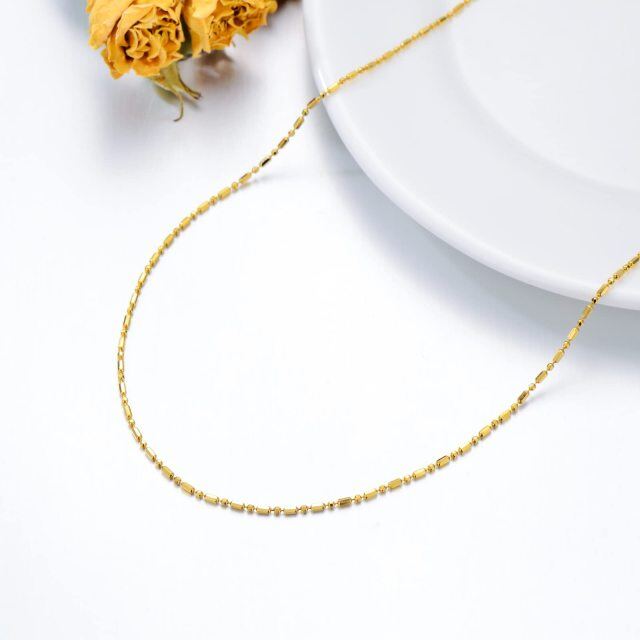18K Gold Chain Necklace-3