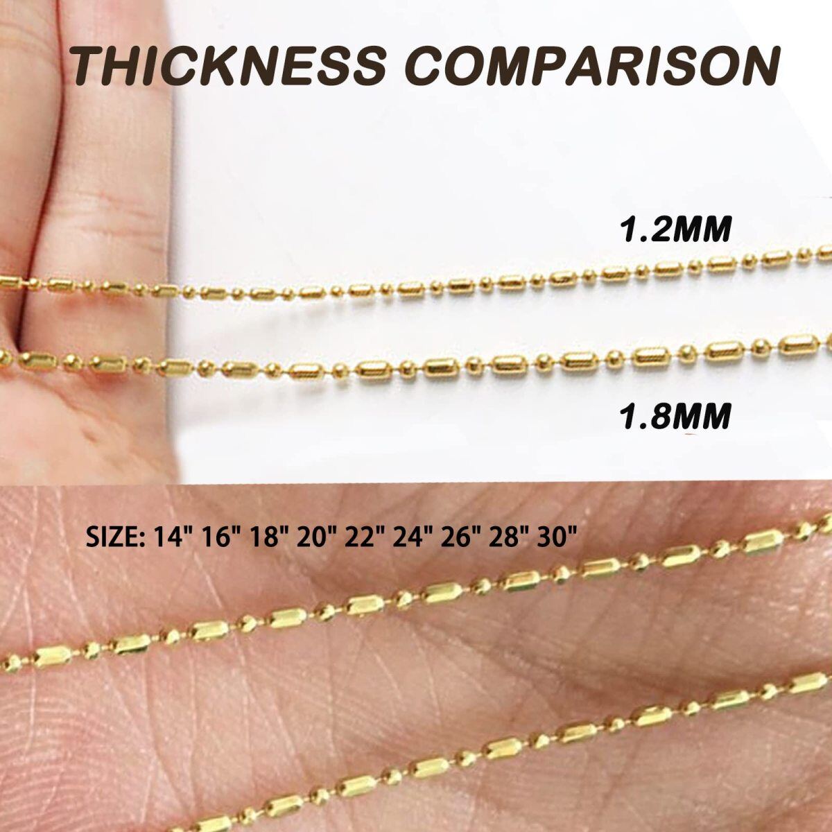 18K Gold Chain Necklace-6
