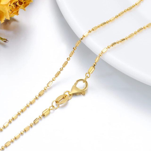 18K Gold Chain Necklace-2