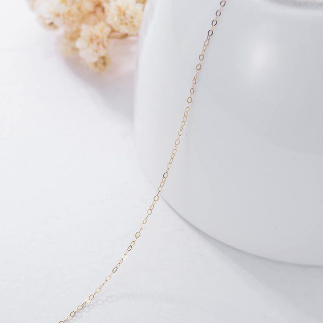 14K Gold Cable Chain Necklace-2