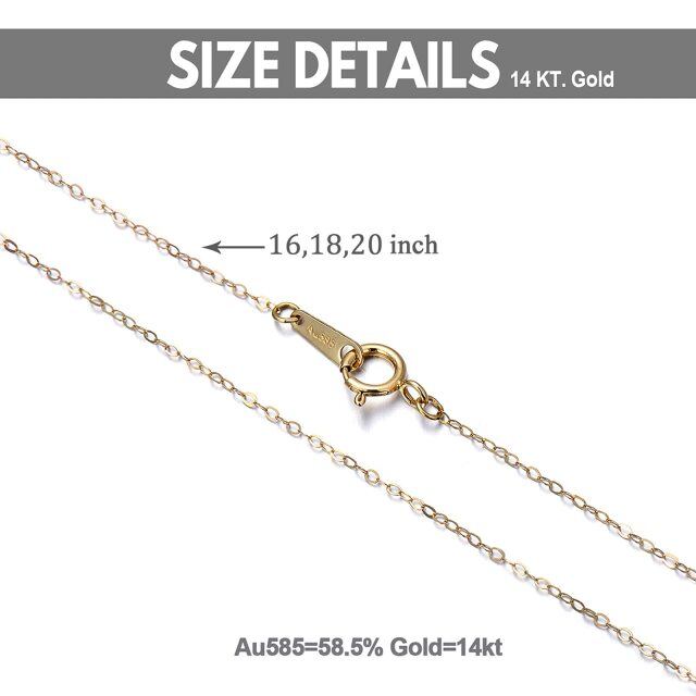 Collier à chaîne en or 14K-4