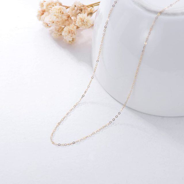 14K Gold Cable Chain Necklace-3
